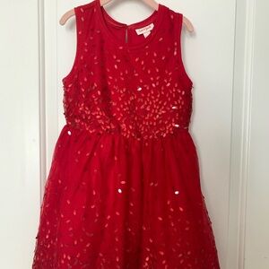 Cat & Jack red dress 6/6x